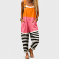 Mono naranja rosa y negro de tirantes