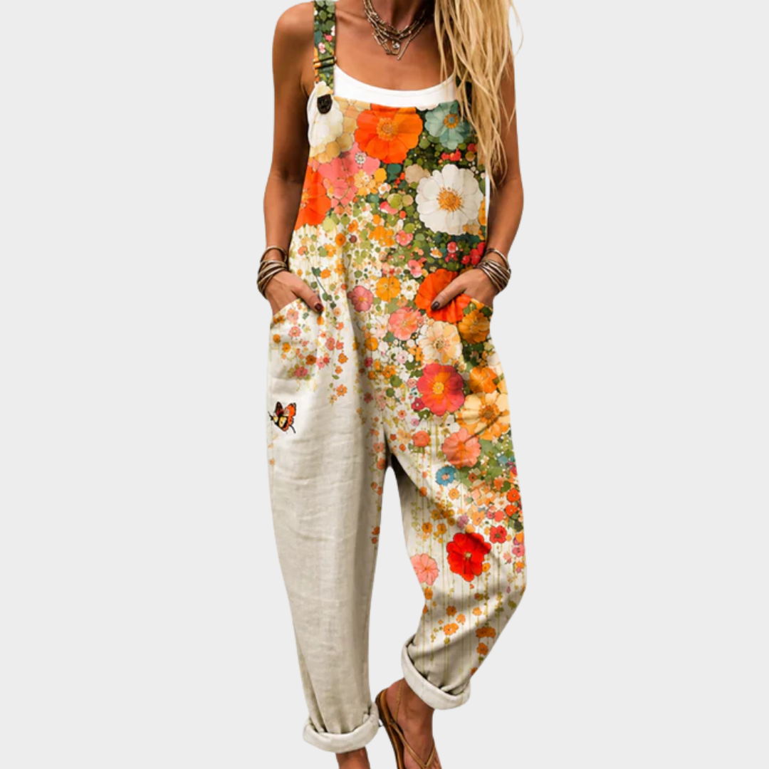 Mono floral multicolor de tirantes